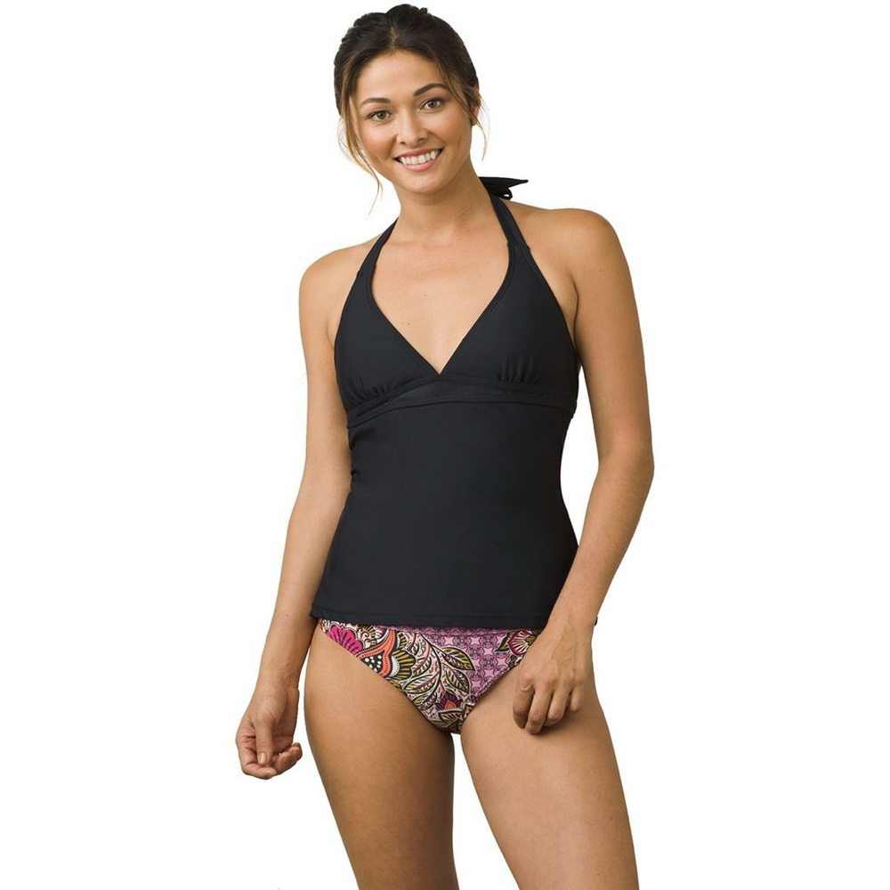 Prana Lahari Tankini Top in Black; Size Small